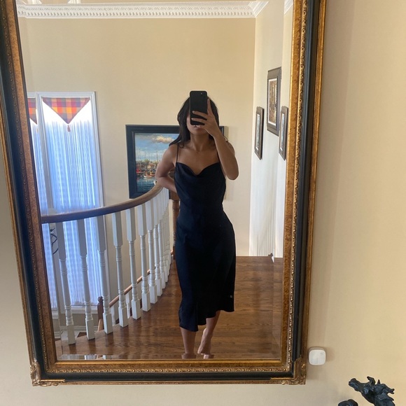 Zara midi silk dress - Picture 4 of 4